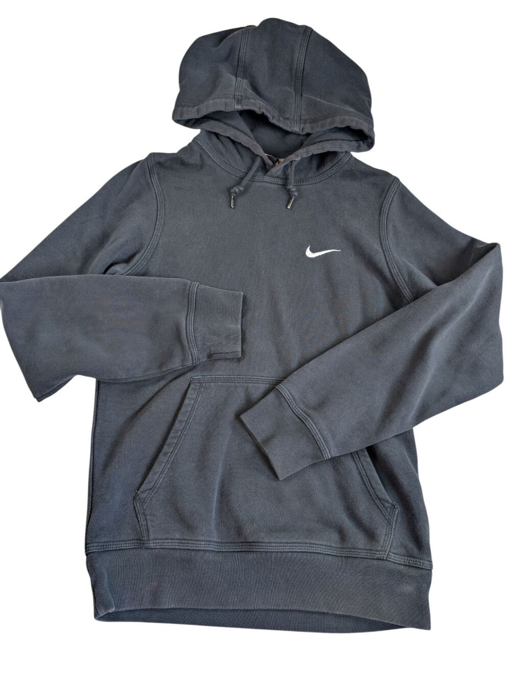 Nike Swoosh Sweatshirt Hoodie Mens XS Black Sportswear Pullover
